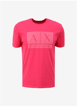 Armani Exchange Bisiklet Yaka Düz Pembe Erkek T-Shirt 3DZTCE ZJ3VZ 14BL_5