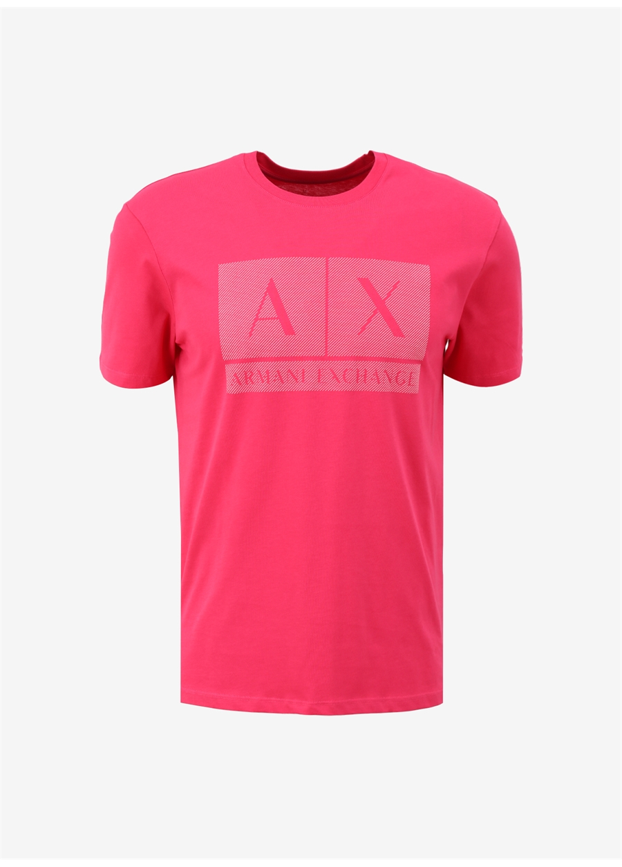 Armani Exchange Bisiklet Yaka Düz Pembe Erkek T-Shirt 3DZTCE ZJ3VZ 14BL_5