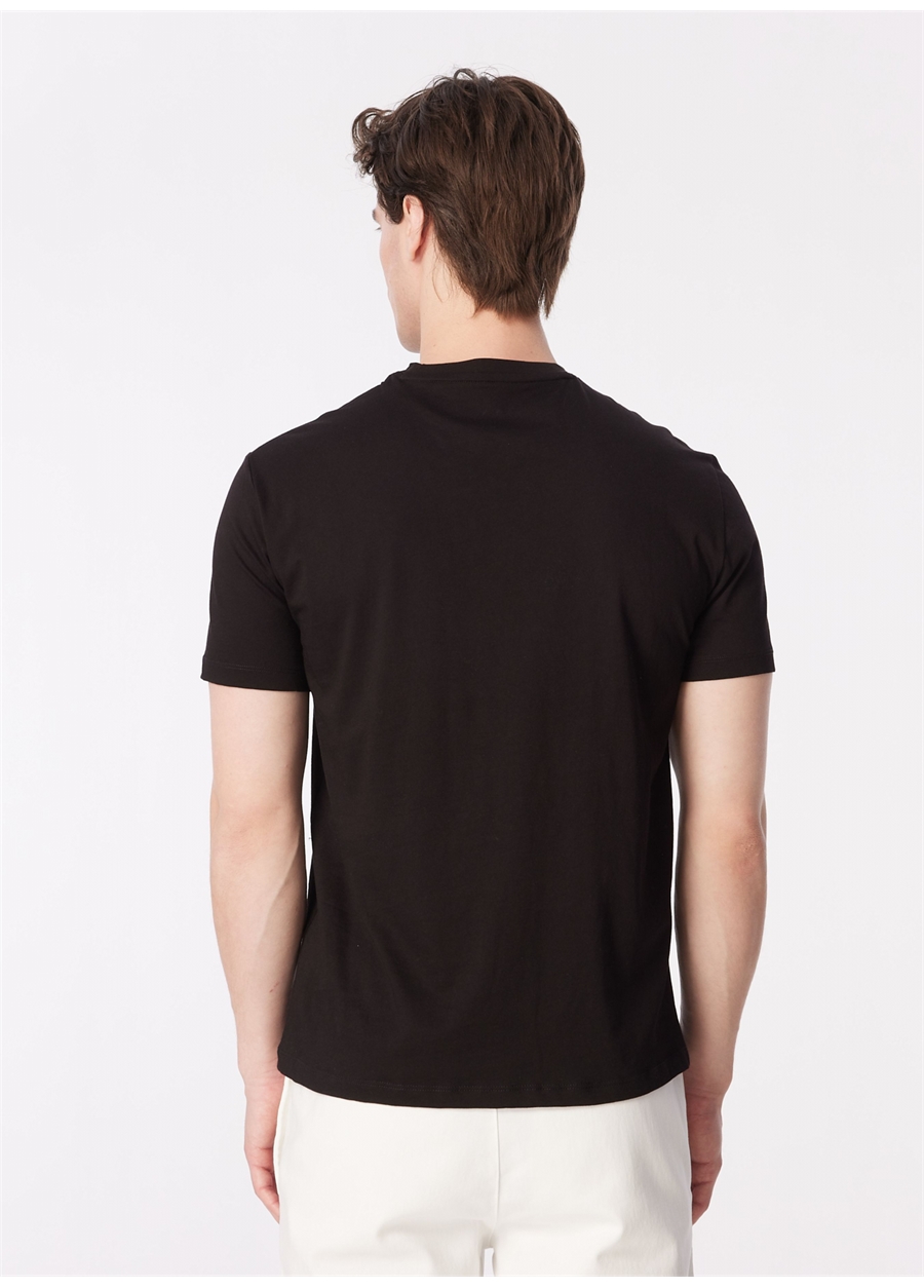 Armani Exchange Bisiklet Yaka Baskılı Siyah Erkek T-Shirt 3DZTHV ZJBYZ 1200_4