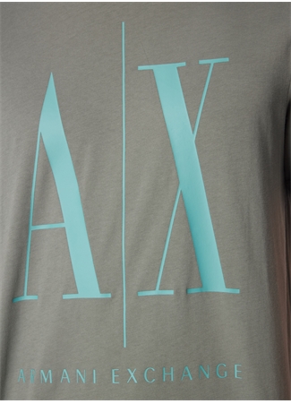 Armani Exchange Bisiklet Yaka Baskılı Yeşil Erkek T-Shirt 8NZTPA ZJH4Z 1888_3