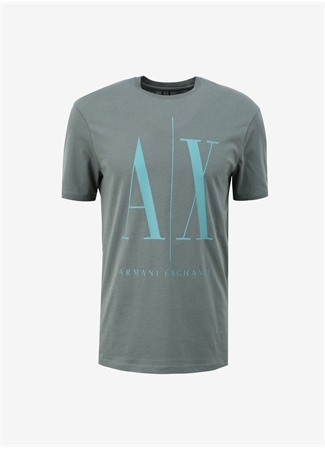 Armani Exchange Bisiklet Yaka Baskılı Yeşil Erkek T-Shirt 8NZTPA ZJH4Z 1888_5