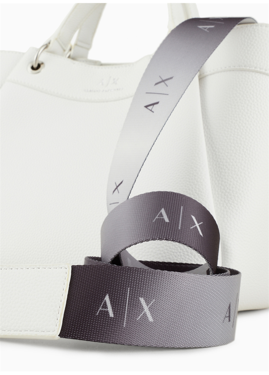 Armani Exchange Beyaz Kadın 22,5X28x12 Cm El Çantası 942911CC78300010_3