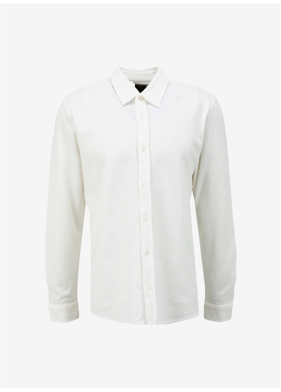 Lee Regular Fit Beyaz Erkek Gömlek L241567100 Uzun Kollu Gömlek