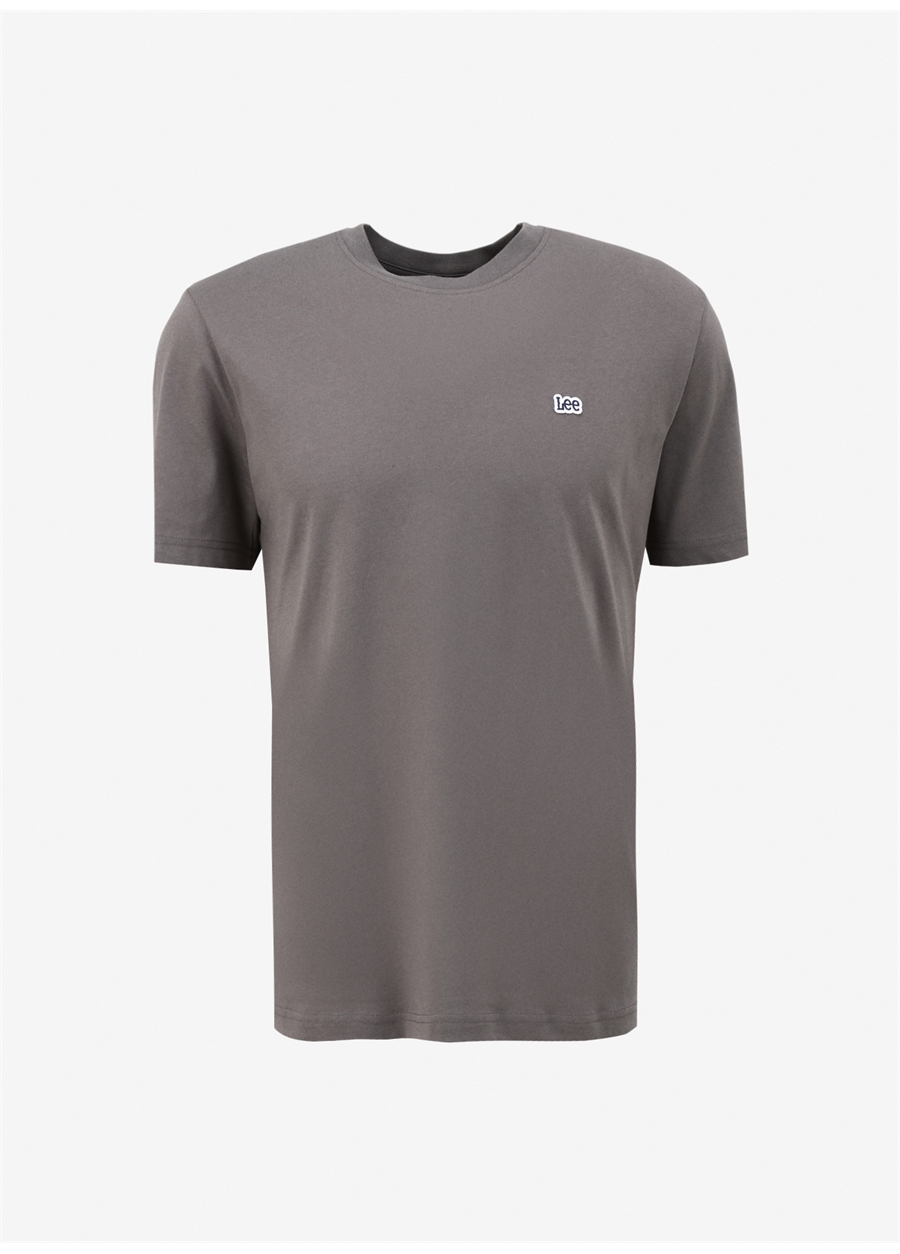 Lee Bisiklet Yaka Antrasit Erkek T-Shirt L60UFQ003_0