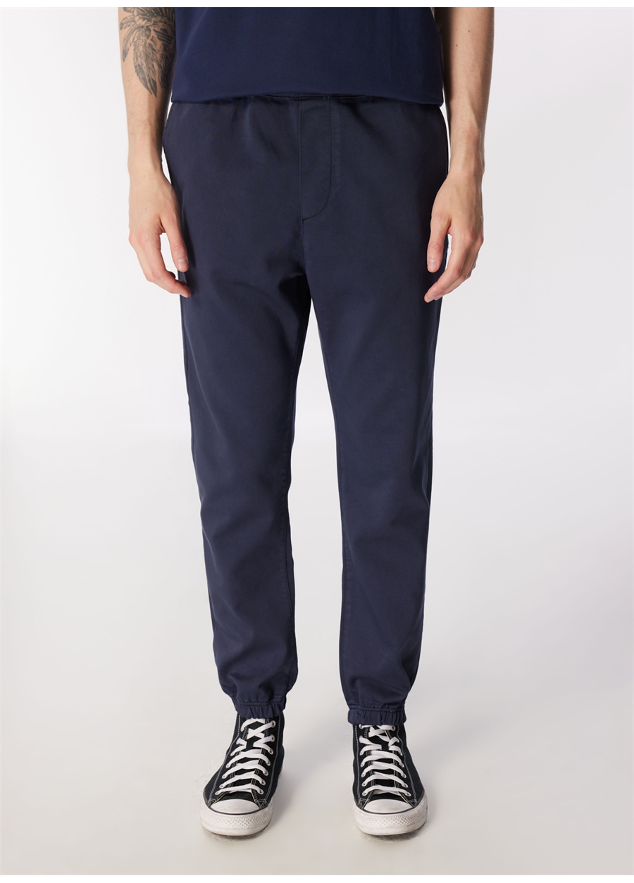 Lee Dar Paça Lacivert Erkek Kargo Pantolon LM04009410 Jogger Non Denim Pantolo_2