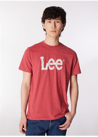 Lee Bisiklet Yaka Bordo Erkek T-Shirt LM58205473B89 Bisiklet Yaka T-Shirt_2