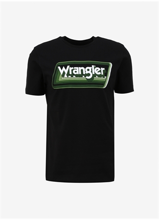 Wrangler Bisiklet Yaka Siyah Erkek T-Shirt W753EE001 Bisiklet Yaka T-Shirt_0