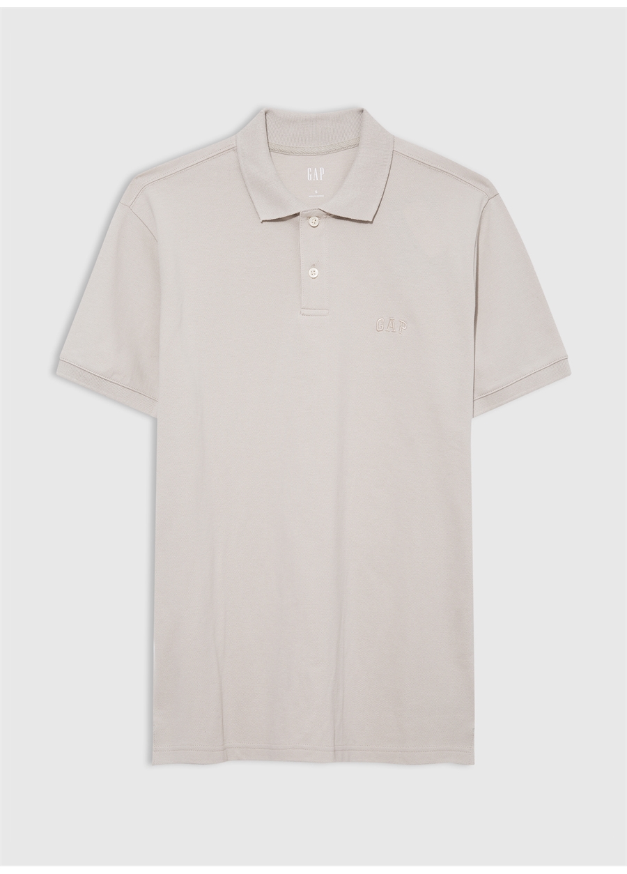 Gap Düz Gri Erkek Polo T-Shirt 586306