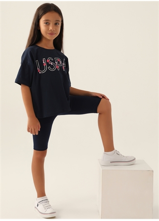 U.S. Polo Assn. Toz Pembe Kız Çocuk Pijama Takımı US1847_0