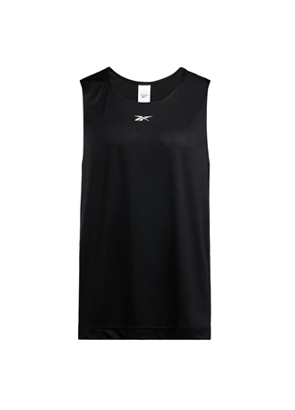 Reebok 100075727 BB MESH TANK Siyah Erkek V Yaka Slim Fit Atlet_4