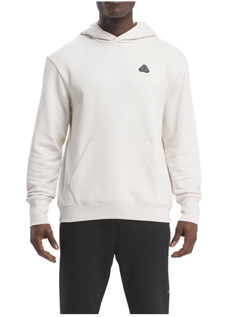 Reebok 100075814 ATR HOOPWEAR HOODIE Ekru Erkek Yuvarlak Yaka Standart Fit Sweatshirt_0