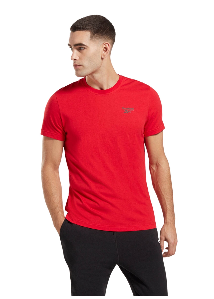 Reebok 100070678 RI Left Chest Logo Turuncu Erkek Yuvarlak Yaka Standart Fit T-Shirt_0