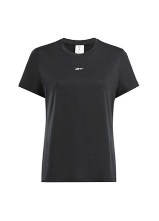 Reebok 100075423 ID TRAIN SUPREMIUM TEE Siyah Kadın Yuvarlak Yaka Standart Fit T-Shirt