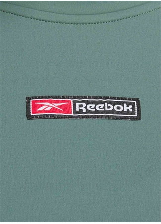 Reebok 100076117 LUX BOLD CROP TEE Yeşil Kadın T-Shirt_1