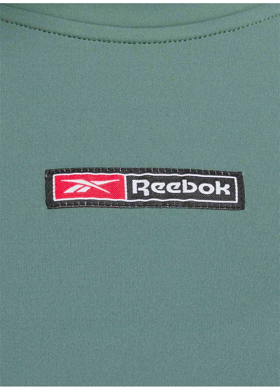 Reebok 100076117 LUX BOLD CROP TEE Yeşil Kadın T-Shirt_1