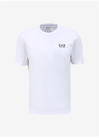 EA7 Bisiklet Yaka Beyaz Erkek T-Shirt 8NPT18PJ02Z