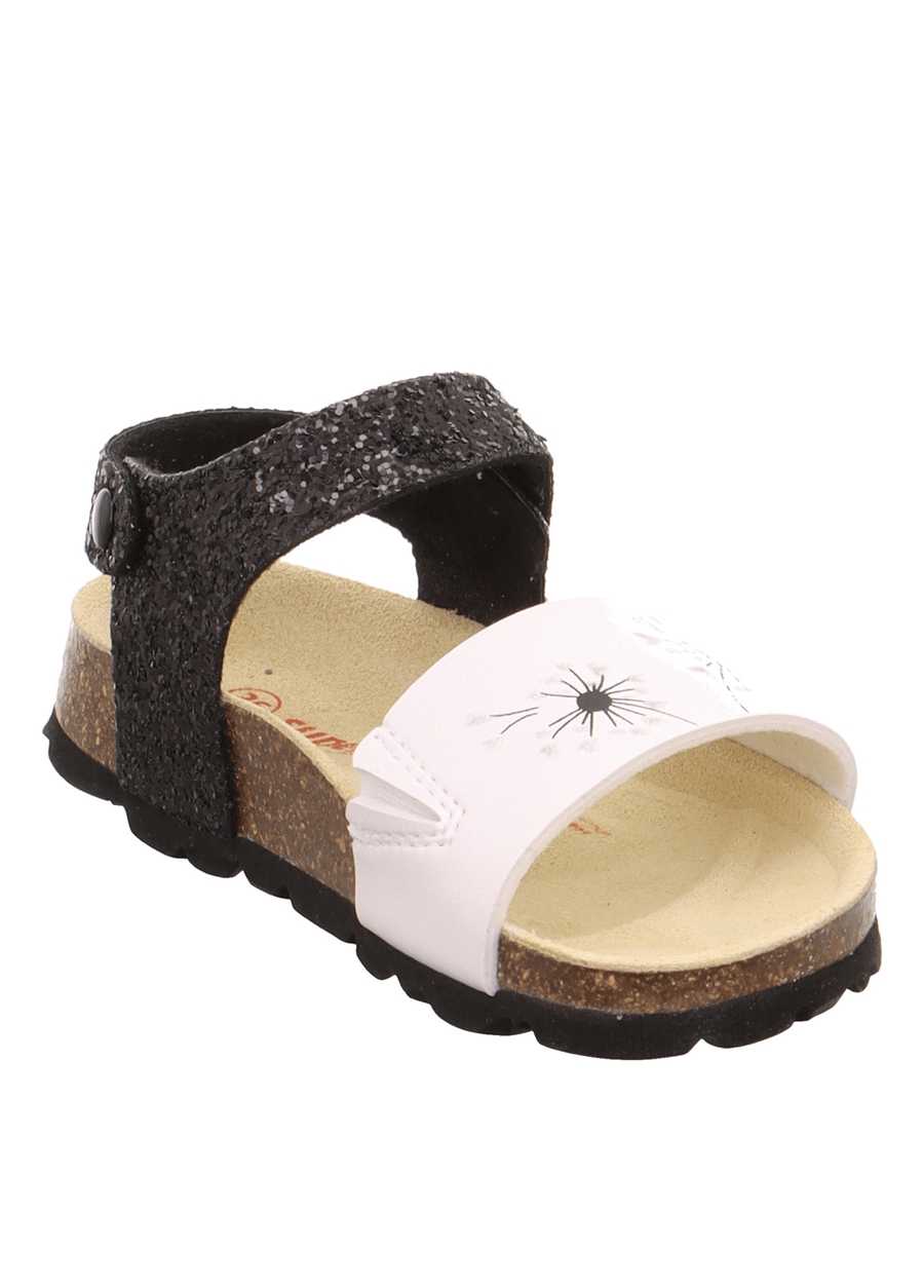 Superfit Siyah - Beyaz Kadın Sandalet 1-000115-0010-1