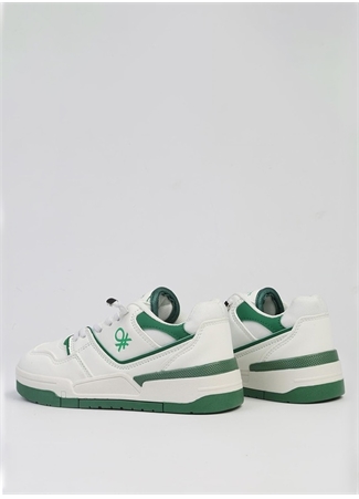 Benetton Beyaz - Yeşil Erkek Sneaker BNI-10082_3