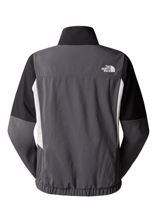 The North Face Gri Kadın Kapüşon Yaka Rüzgarlık NF0A87FM3OD1_W MA WIND TRACK TOP_4