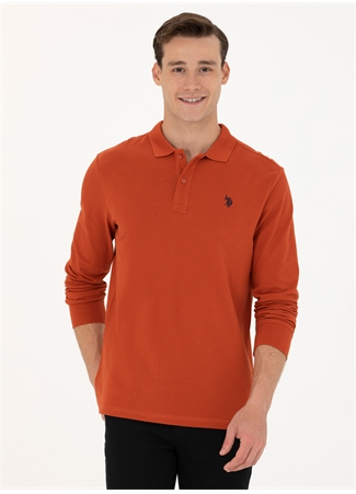 U.S. Polo Assn. Polo Yaka Kiremit Erkek Sweatshırt GTP01SK023_2