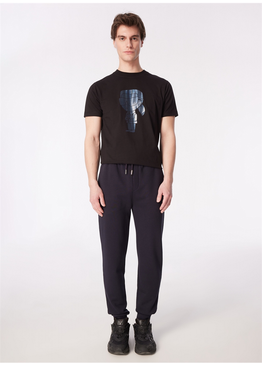 KARL LAGERFELD Lastikli Bel Slim Fit Lacivert Erkek Eşofman Altı 705893500900_1