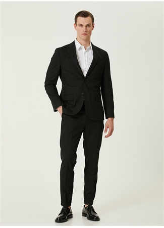 Network Normal Bel Slim Fit Siyah Erkek Takım Elbise 1090708