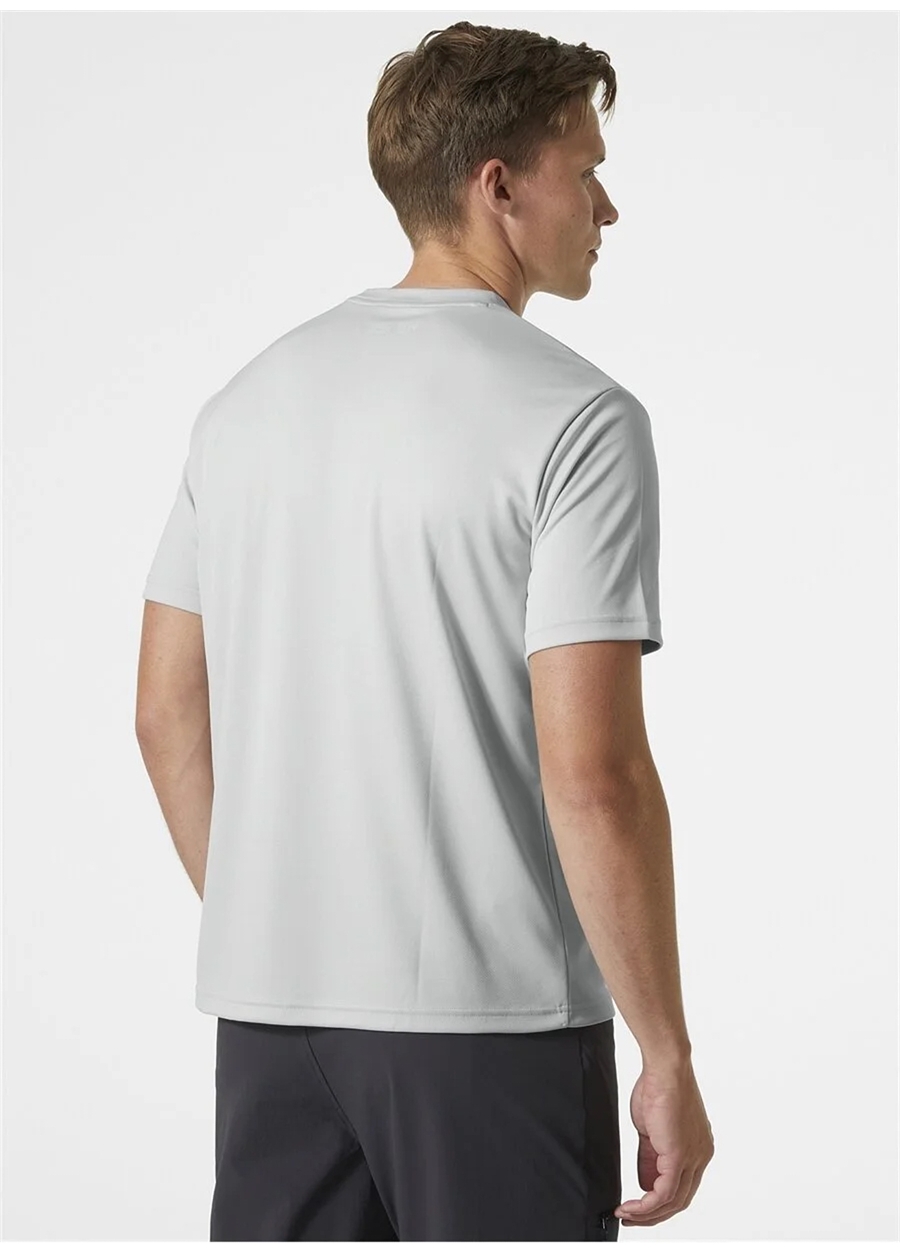 Helly Hansen Gri Erkek Bisiklet Yaka Baskılı T-Shirt HHA.63088_HH TECH GRAPHIC_2