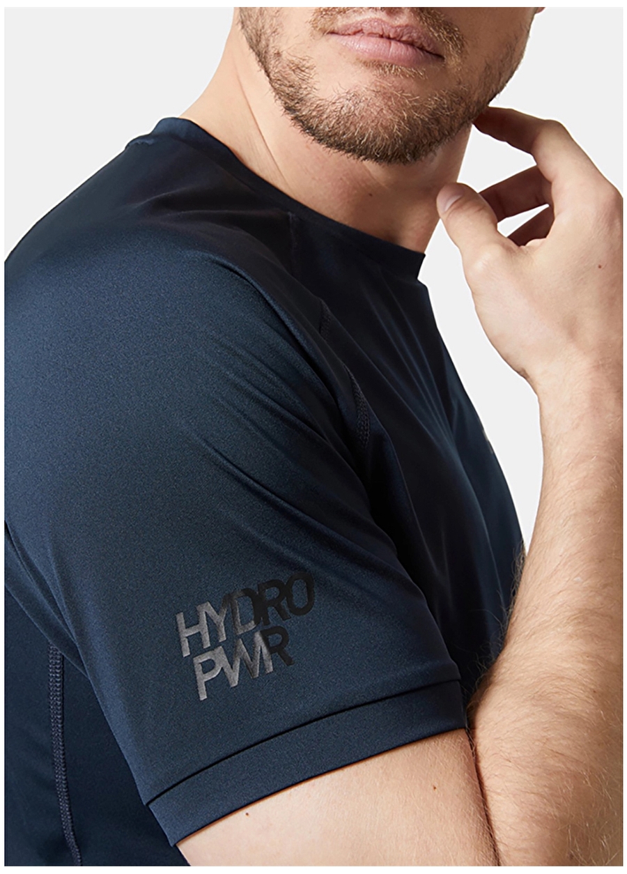 Helly Hansen Lacivert Erkek Bisiklet Yaka Normal Kalıp T-Shirt HHA.34418_HP OCEAN 2.0_2