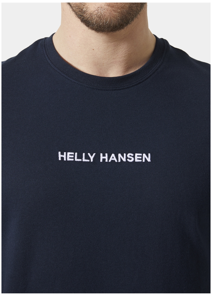 Helly Hansen Lacivert Erkek Bisiklet Yaka Baskılı T-Shirt HHA.53532_CORE_1