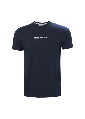 Helly Hansen Lacivert Erkek Bisiklet Yaka Baskılı T-Shirt HHA.53532_CORE_3