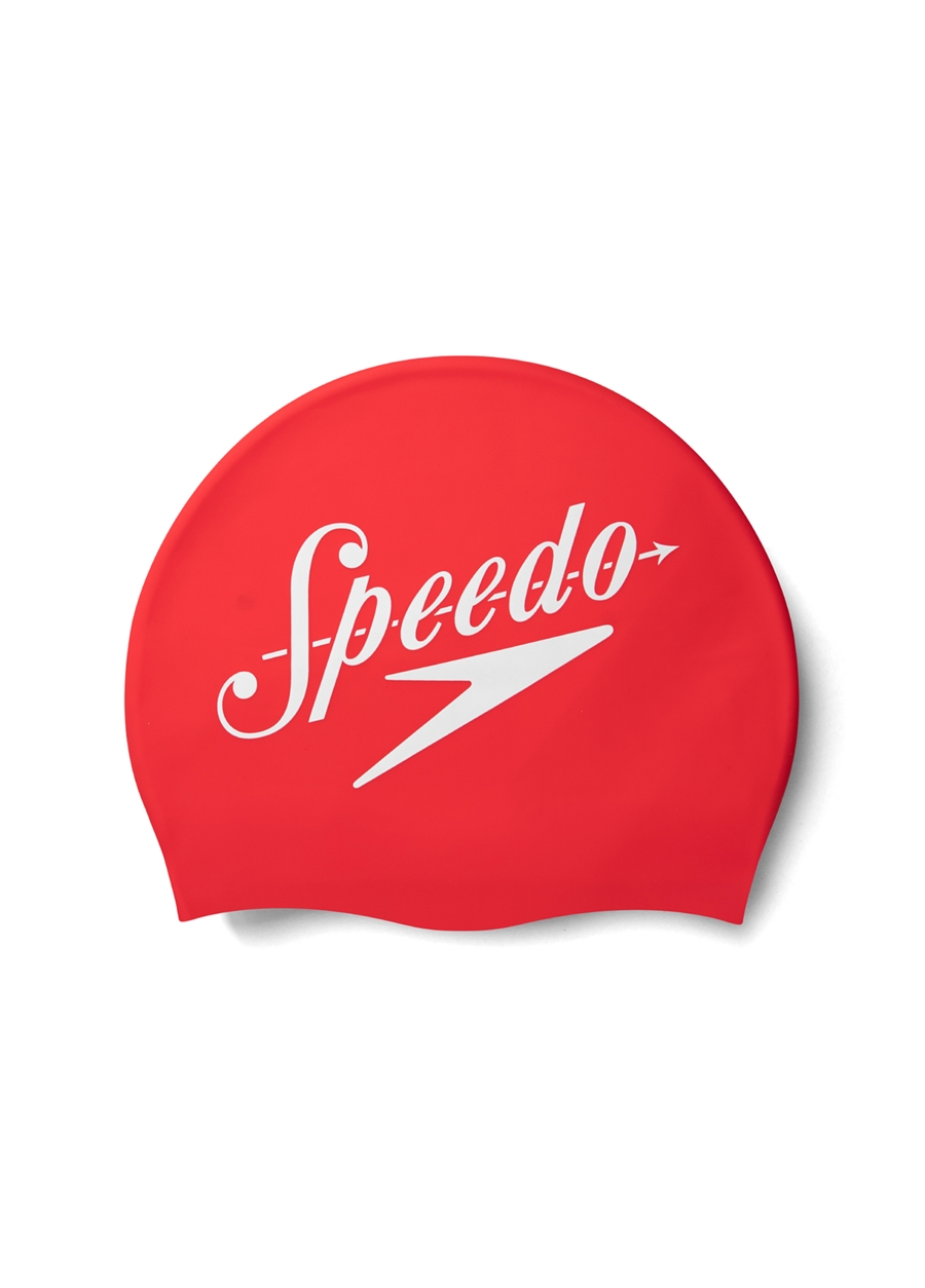 Speedo Kırmızı - Beyaz Bone 8-0838514614-SPEEDO SLOGAN PRT CAP