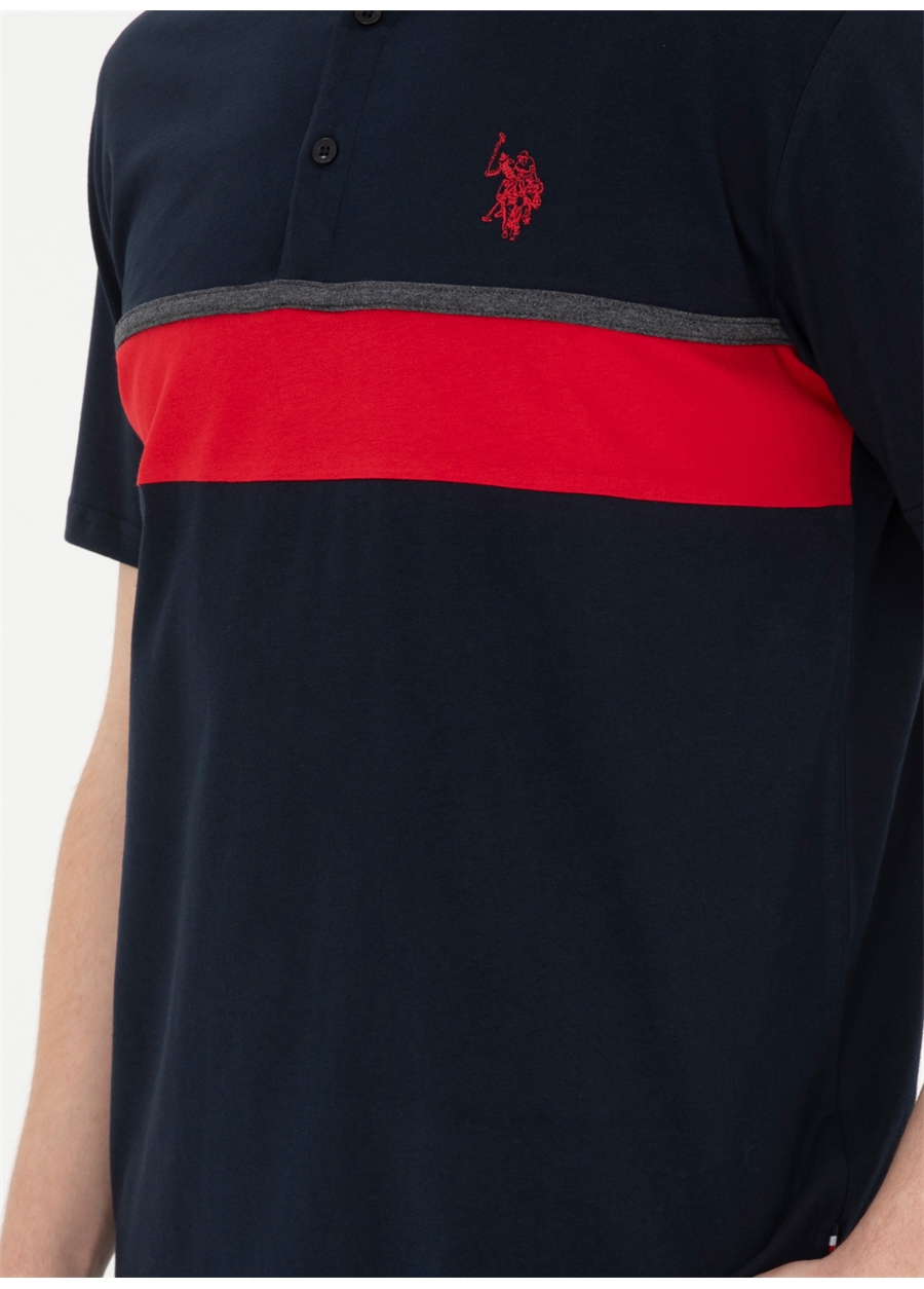 U.S. Polo Assn. Lacivert Erkek Pijama Takımı Patli Pijama Takimi_4