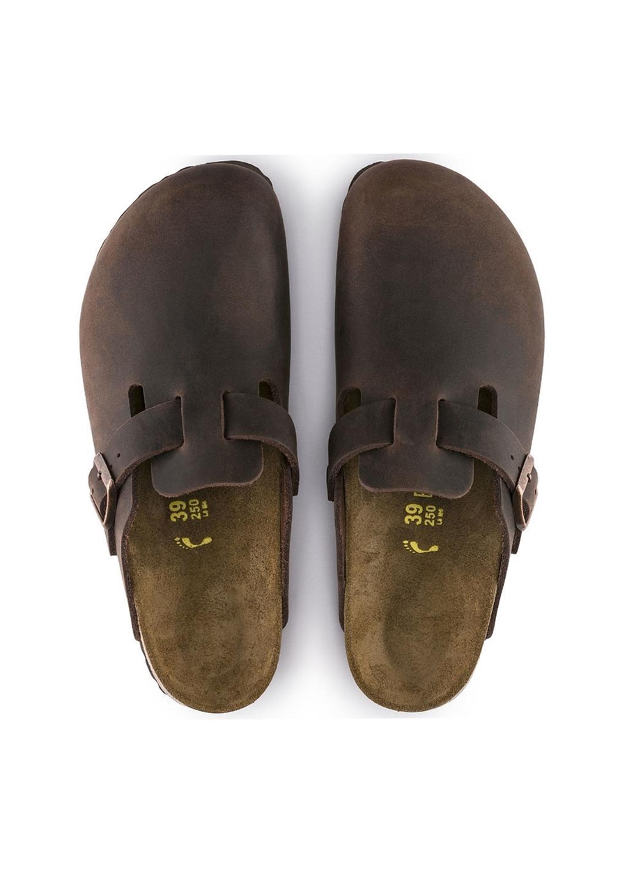 Birkenstock Koyu Kahve Erkek Deri Terlik BOSTON_2