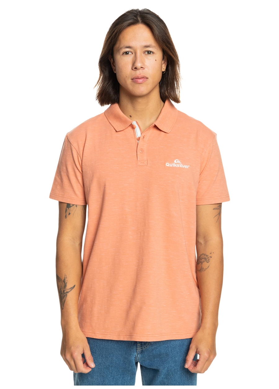 Quiksilver Pembe Erkek Normal Kalıp Baskılı Polo T-Shirt EQYKT04334_POLO STRETCH_0