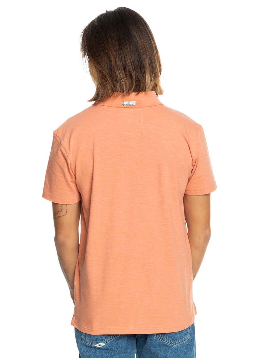 Quiksilver Pembe Erkek Normal Kalıp Baskılı Polo T-Shirt EQYKT04334_POLO STRETCH_1