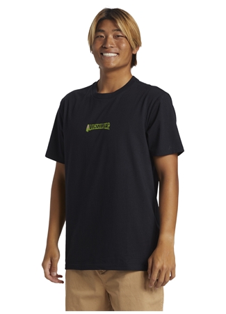 Quiksilver Siyah Erkek O Yaka Normal Kalıp Baskılı T-Shirt AQYZT09543_ISLAND SUNRISE MOE