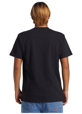 Quiksilver Siyah Erkek O Yaka Standart Fit Baskılı T-Shirt AQYZT09546_THORN BADGE SS STN_1