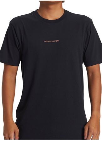 Quiksilver Siyah Erkek O Yaka Standart Fit Baskılı T-Shirt AQYZT09539_SURF SAFARI MOE