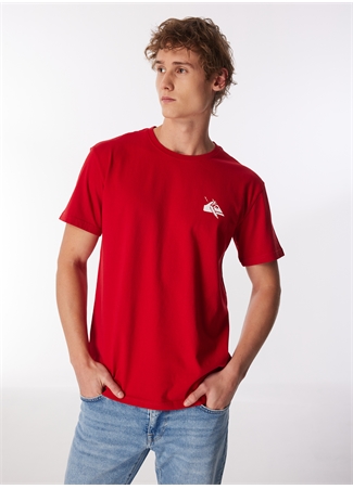 Quiksilver Kırmızı Erkek O Yaka Normal Kalıp Baskılı T-Shirt AQYZT09604_QS PETROGLYPH LOGO DNA_2