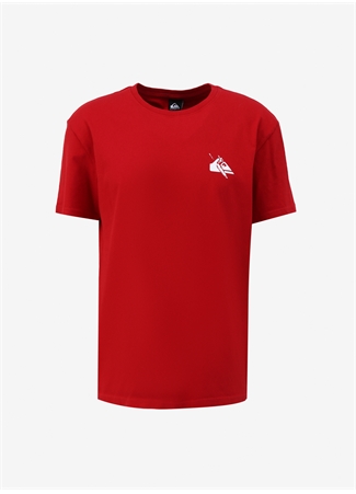 Quiksilver Kırmızı Erkek O Yaka Normal Kalıp Baskılı T-Shirt AQYZT09604_QS PETROGLYPH LOGO DNA_5