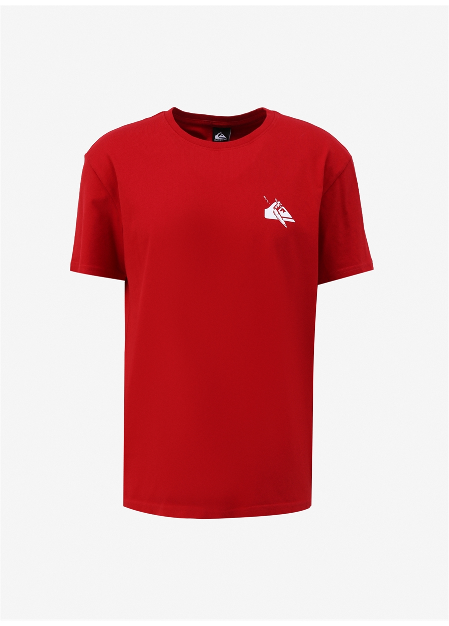 Quiksilver Kırmızı Erkek O Yaka Normal Kalıp Baskılı T-Shirt AQYZT09604_QS PETROGLYPH LOGO DNA_5