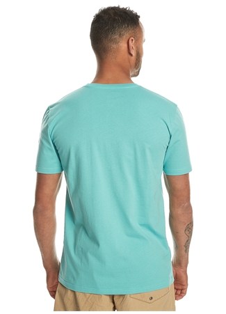 Quiksilver Mavi Erkek O Yaka Standart Fit Baskılı T-Shirt EQYZT07657_MW MINI LOGO SS_1