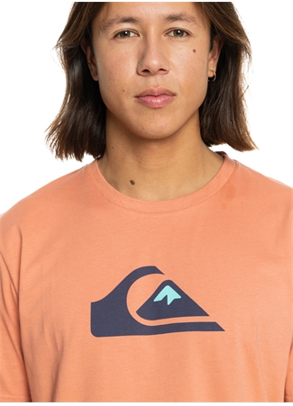 Quiksilver Pembe Erkek O Yaka Standart Fit Baskılı T-Shirt EQYZT07658_COMP LOGO SS_1