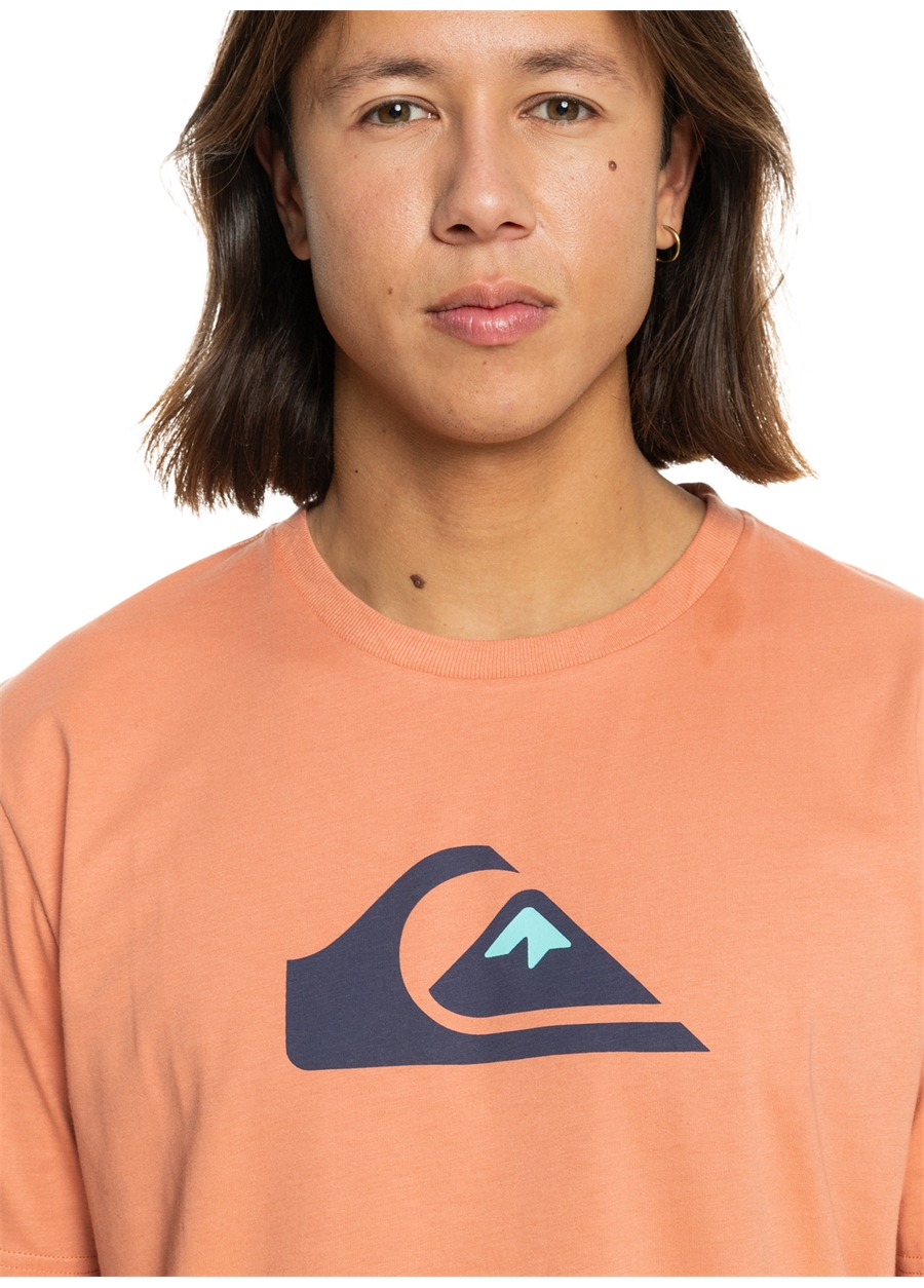 Quiksilver Pembe Erkek O Yaka Standart Fit Baskılı T-Shirt EQYZT07658_COMP LOGO SS_1