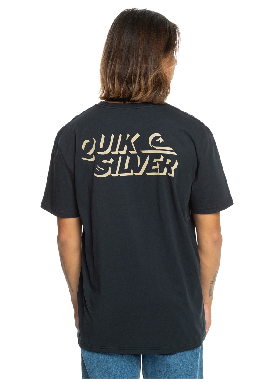 Quiksilver Siyah Erkek O Yaka Standart Fit Baskılı T-Shirt EQYZT07665_SHADOW KNOCK_1