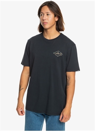 Quiksilver Siyah Erkek O Yaka Standart Fit Baskılı T-Shirt EQYZT07667_OMNI LOCK_1