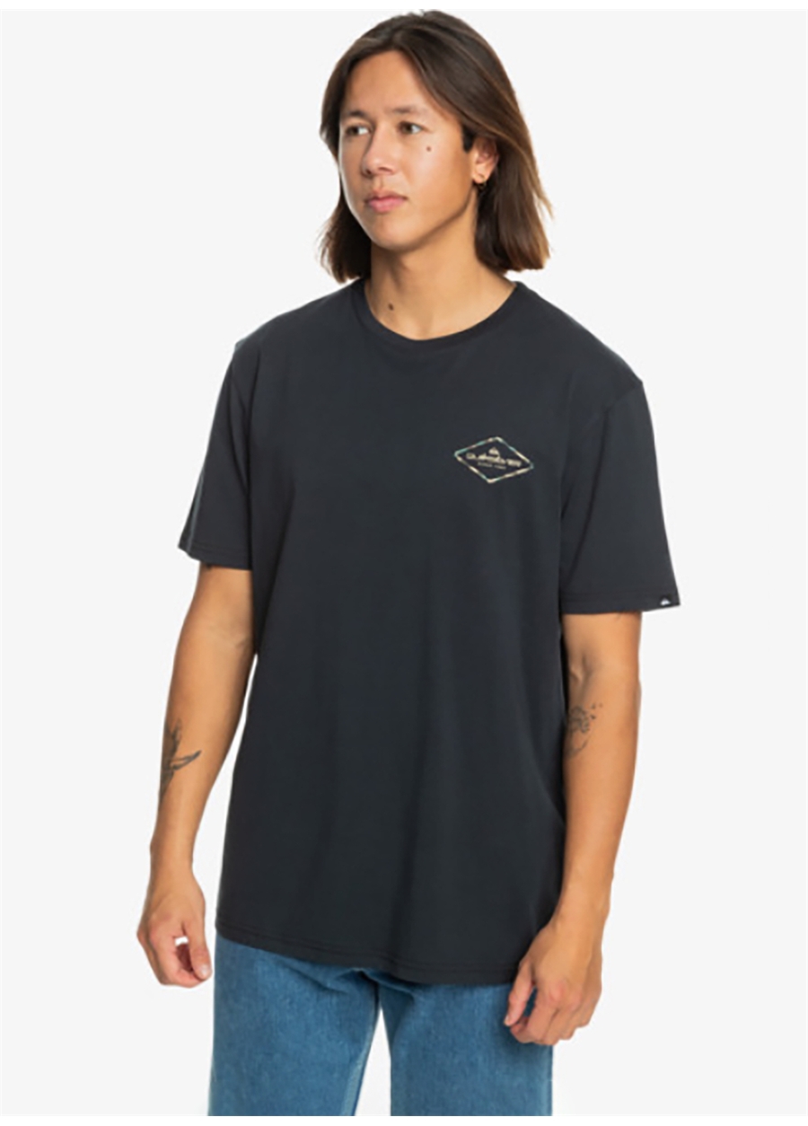 Quiksilver Siyah Erkek O Yaka Standart Fit Baskılı T-Shirt EQYZT07667_OMNI LOCK_1