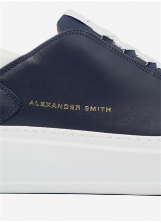 Alexander Smith Lacivert - Beyaz Erkek Deri Sneaker WEMBLEY_3