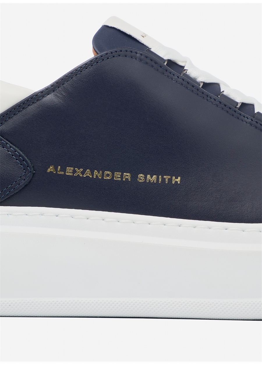 Alexander Smith Lacivert - Beyaz Erkek Deri Sneaker WEMBLEY_3