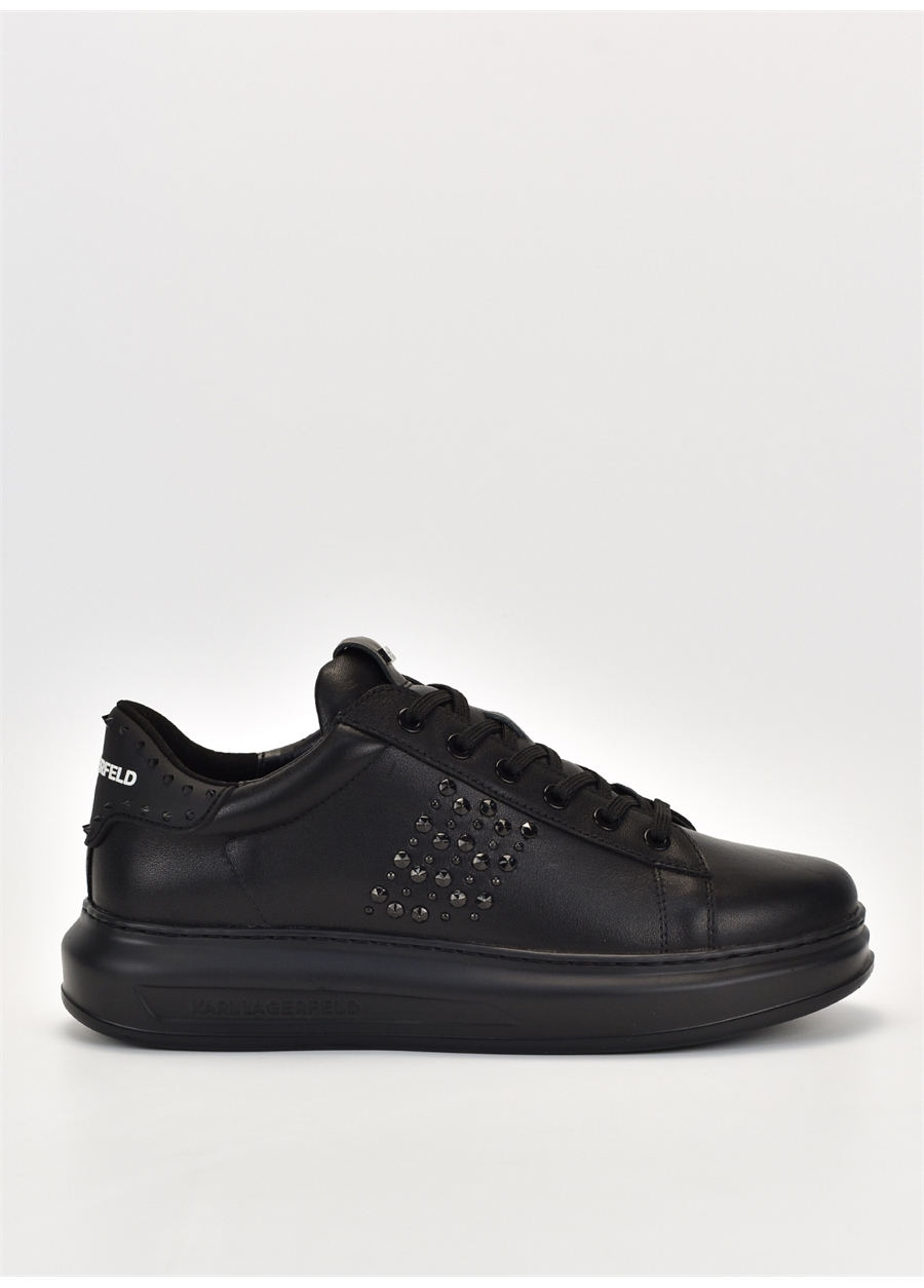 KARL LAGERFELD Siyah Erkek Sneaker KAPRI MENS Stud Kounter Lo Lace